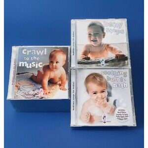 Crib Notes CD Set of 3 Music for Babies to Bubb Bathe - Crawl- Steps Gentle Used